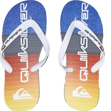 Imagem de Chinelo Quiksilver Molokai Panel Stripe Laranja, 41/42, Laranja