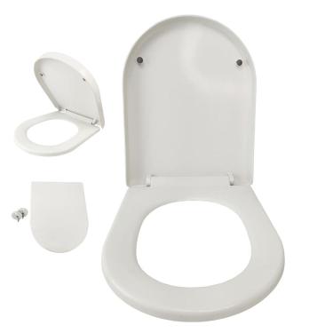 Imagem de Assento Sanitario Soft Close Tampa de Vaso Fechamento Suave Amortecedor Sem Ruido Confortavel
