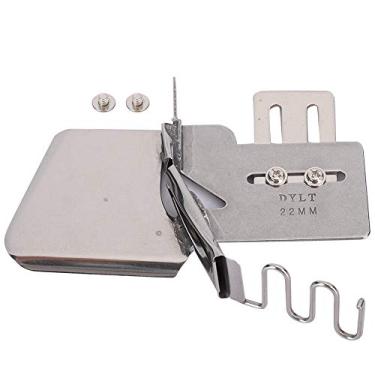 Imagem de Hemmer de costura 4 dobras, acessórios de encadernação de fita de aço inoxidável industrial para máquina de ponto fixo, máquina de costura controlada por computador, bainha de (Ele se levantou)