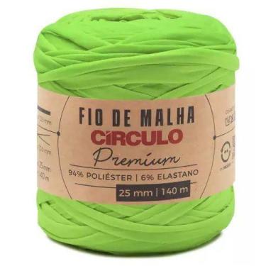 Imagem de Fio de Malha Premium 25mm Circulo 140 Metros Cor 6113 Verde Neon - no-