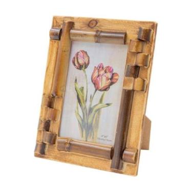 Imagem de Porta Retrato De Bambu, 10x15cm Canudo Colorbox, Cimtoys - CIM TOYS