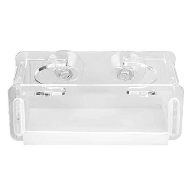 Imagem de Alimentador de comida de peixe acrílico Ainoli para aquário com ventosa instalação simples