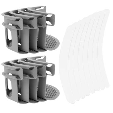 Imagem de 8 peças de suporte de lençol de cama, suporte de lençol com cadeado resistente, alças para lençóis, alças para cantos, ajuste universal, King, Queen, camas de solteiro, colchão