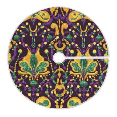 Imagem de ATTX Saia para árvore de carnaval de 118 cm – decoração festiva para festas de ano novo e carnaval #101