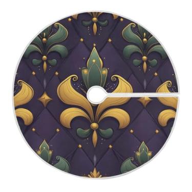 Imagem de ATTX Saia para árvore de carnaval de 90 cm – decoração festiva para festas de ano novo e carnaval #300