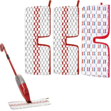 Imagem de 3 Pack Refil de Mop para Vile da Water Spray Cloth O Cedar Promist Max Steam Durável Fácil Instalar Usuários Multi-mop V