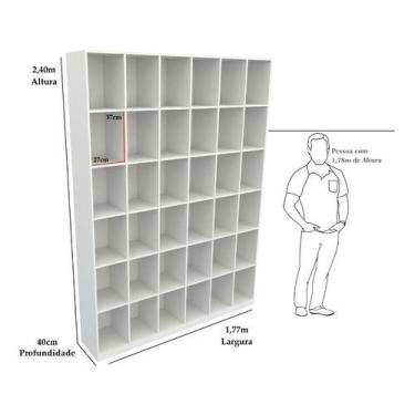 Imagem de Armário Colmeia M19 100% Mdf (closet Lojas Roupas Expositor) - VETORIA