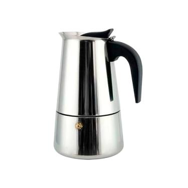 Imagem de Cafeteira Italiana em Inox Café Expresso 4, 6, 8 e 12 Xícaras Moderna(450ml / 9 Xícaras)