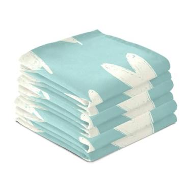 Imagem de Wassud Artist Hearts Toalhas de prato de cozinha pacote com 6 panos de prato macios com laço para pendurar toalha de mão de secagem rápida super absorvente toalhas de chá de mesa decorativas 71 x 45