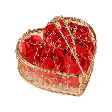 Imagem de Wswqop Sabonete Rosa Artificial para Decoração de Casa, Presente de Dia Dos Namorados, Sabonete Perfumado para Banho, Ideal para Namorada, Mulheres E Meninas, Vermelho, Tamanho real