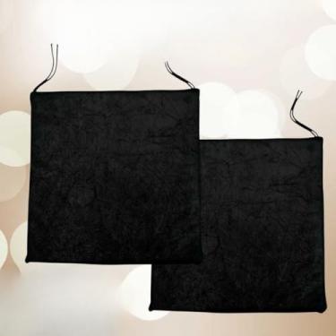 Imagem de Kit com 8 Almofadas de Assento para Cadeiras - Tecido Suede Macio e Confortável, Duráveis e Versáteis para Casa, Jardim e Eventos, Apoio Premium (2 Almofadas,Marrom)