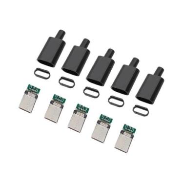 Imagem de Cabo Adaptador USB-C Macho 510 Conjuntos DIY Fio De Solda 31 Conectore