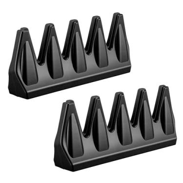 Imagem de Soulchen 2 peças de suporte magnético para vara de pesca vertical de carro, suporte de vara de pesca para caminhão, cama, carro, barco, parede, porta de garagem (preto)