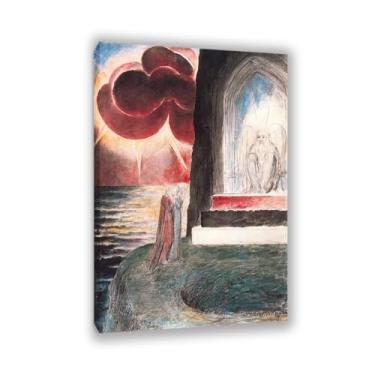 Imagem de Zeichn8u Ilustração para a divina comédia de Dante William Blake arte de parede em tela famosa reprodução de pintura a óleo decoração de casa William Blake pôster elegante decoração de parede para