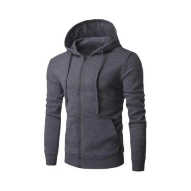 Imagem de Moletom Masculino Slim Fit Com Capuz E Zíper, Jaqueta De Outono Para H