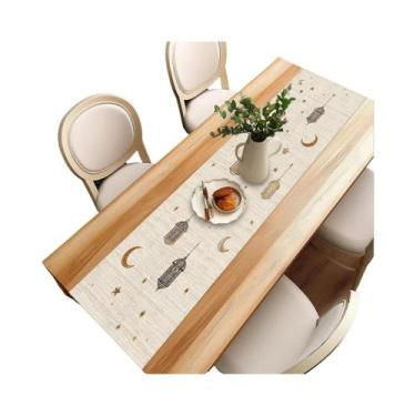 Imagem de Caminho De Mesa Xadrez Festivo De Natal Com Laço, Decoração Durável De