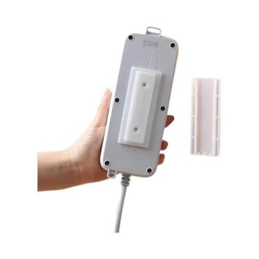 Imagem de Organizador De Cabos Autoadesivo Para Tomada De Mesa, Fixador Removíve