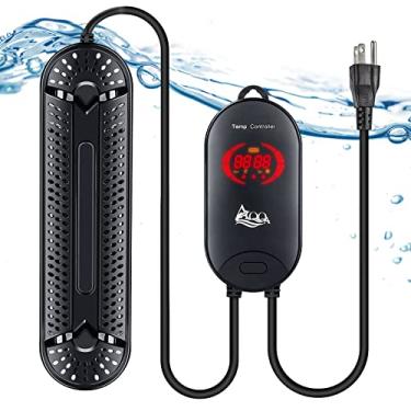 Imagem de AQQA Aquecedor de aquário de 500 W para aquário submersível de 66-135 galões de 75 galões Betta Aquecedor de Aquário Termostato para Aquário Marinho Coral e Aquário de Água Doce (500W, 66-135Gal)