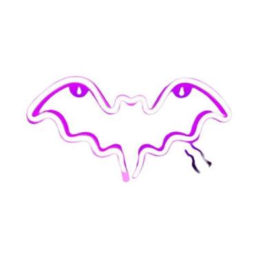 Imagem de Luzes Neon LED De Morcego Para Halloween, Alimentadas Por Bateria Ou U