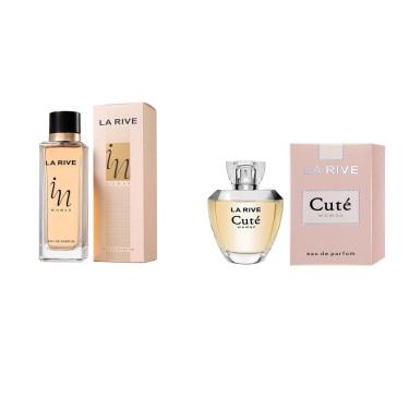 Imagem de Kit 2 Perfumes Importados Fem. La Rive Cuté - In Woman 90ml