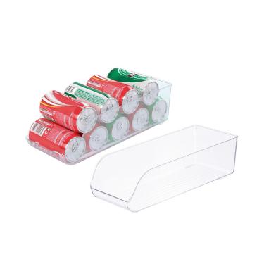 Imagem de Organizador Geladeira Porta Latas Multiuso Transparente 2un