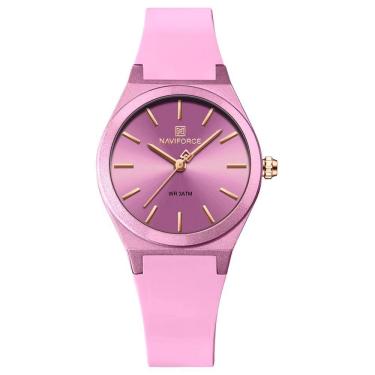 Imagem de Relógio Analógico Feminino De Quartzo Casual Com Pulseira De Silicone Impermeavel Roxo