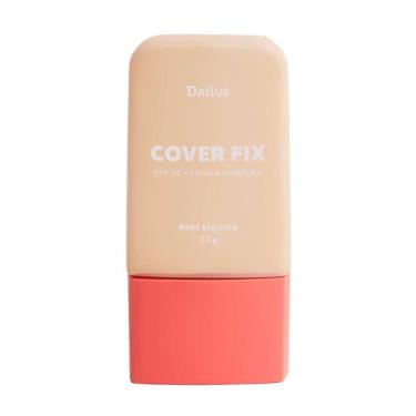 Imagem de Base Líquida Cover Fix 30ml Dailus Cobertura Perfeita e Alta Fixação D2 Claro