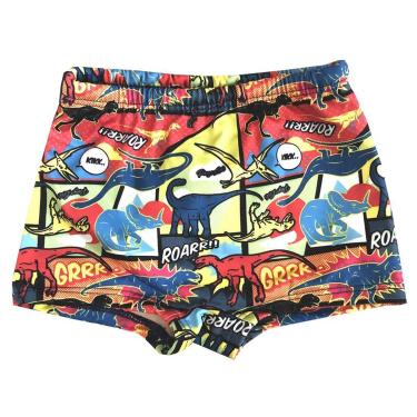Imagem de Sunga Boxer Infantil Proteção UV50+ Dinossauros Pingo Lelê-Masculino