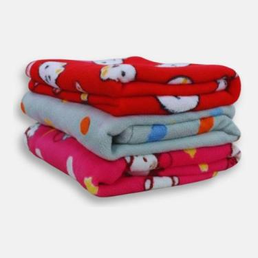 Imagem de Manta Bebê Cobertor Estampado Macio Microfibra Menino Menina - Dois Am