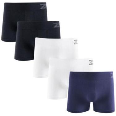 Imagem de Kit 5 Cuecas Boxer Zee Rucci Masculina Microfibra Poliamida, Sortido v