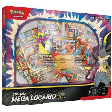 Imagem de Pokemon BOX Mega Lucario EX Copag