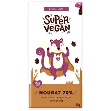 Imagem de Chocolate Meio Amargo C/ Avelãs Super Vegan 95g