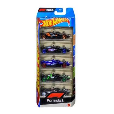 Imagem de Pack Com 5 Carrinhos Hot Wheels Modelo Formula 1