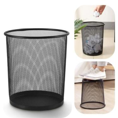 Imagem de Lixeira 9 Litros Aramada Ideal Para Escritorio e Area de Serviço Premi