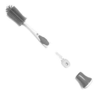 Imagem de Escova Silicone Com Base Para Mamadeira Limpeza Eficiente Prática