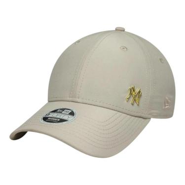 Imagem de Boné New Era Feminino 9FORTY New York Yankees MLB Metal Bege-Feminino