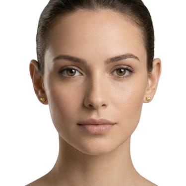 Imagem de Brinco Feminino Coração Banhado a Ouro Semi Jóia Juliana Prado 39666