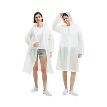 Imagem de Poncho De Chuva Unissex Impermeável Com Capuz Em EVA Para Viagens, Pes
