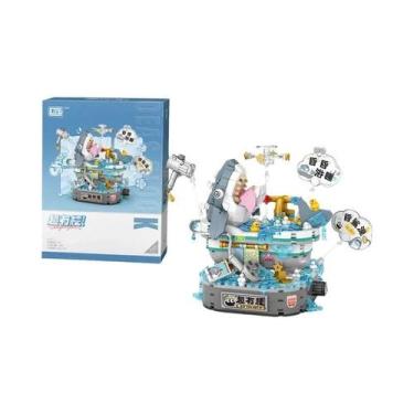 Imagem de Blocos De Montar LOZ: Loja De Takoyaki E Sorveteria Com Tema De Rua - 