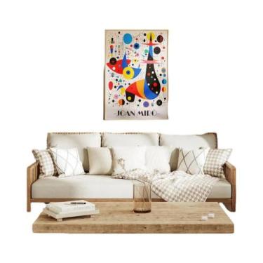 Imagem de Impressão Em Tela De Arte Abstrata Vintage Joan Miro Para Decoração De