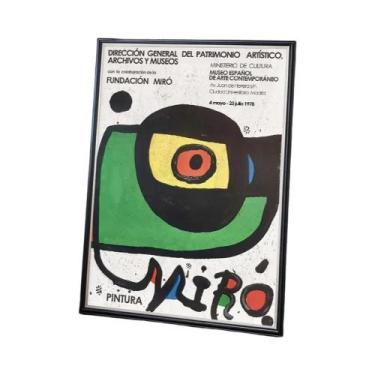 Imagem de Impressão Em Tela De Arte Abstrata Vintage Joan Miro Para Decoração De