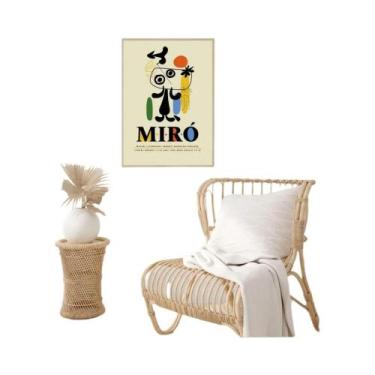 Imagem de Impressão Em Tela De Arte Abstrata Vintage Joan Miro Para Decoração De
