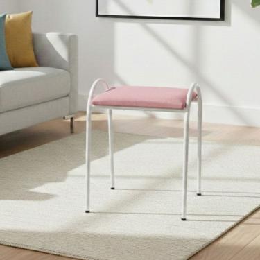 Imagem de Banqueta Banco Banquinho Mavie rosa
