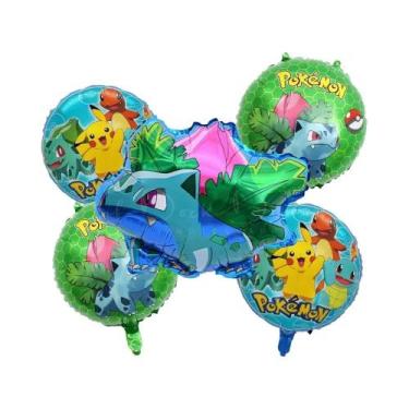 Imagem de Conjunto De Balões Pokémon Para Aniversário De Crianças De 1 a 9 Anos,