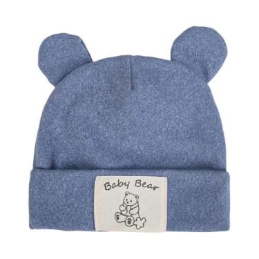 Imagem de Toucas Turbante Com Orelhas De Urso Para Bebês Em Cashmere Sintético P