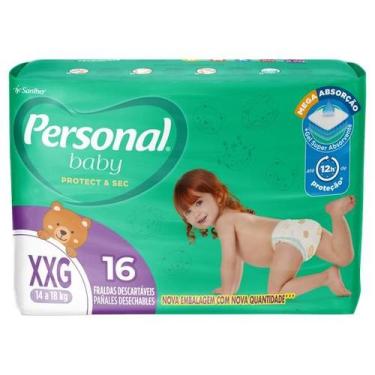 Imagem de Fralda personal baby jumbo xxg 16un