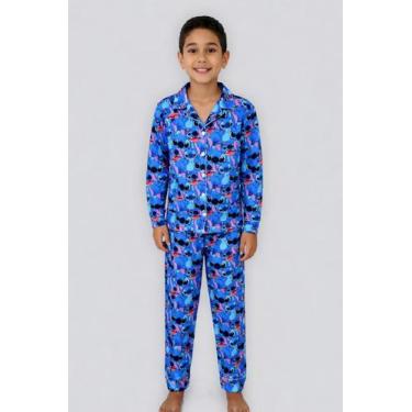 Imagem de Pijama Infantil Americano de Inverno Manga Longa, Conjunto Infantil pa