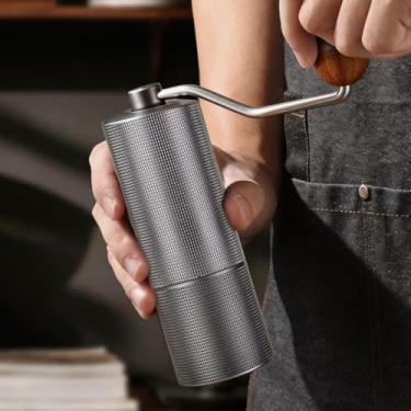 Imagem de iCoffee Moedor de Café Manual: Moinho em Inox com Manivela, Capacidade para 20g, Cor Cinza