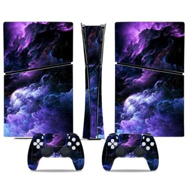 Imagem de Skin Wrap compatível com PS5 Slim Digital, decalque de vinil, capa protetora para conso...