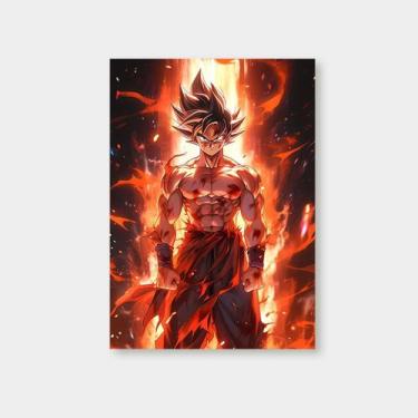 Imagem de Quadro Decorativo Goku Dragon Ball Z Decoração Quarto Geek - Personali